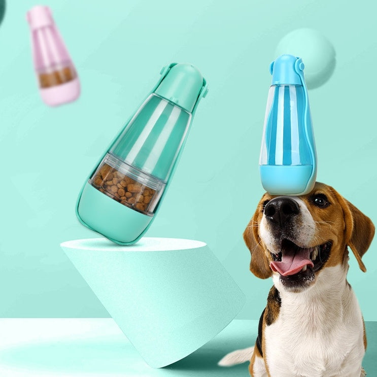 Trinkflasche und Fressnapf für Hunde